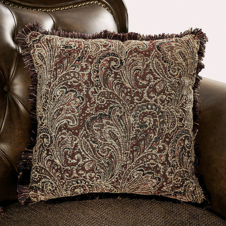 Windsor Brown Rolled-Arm Accent Chair — gallery view 6 of 8