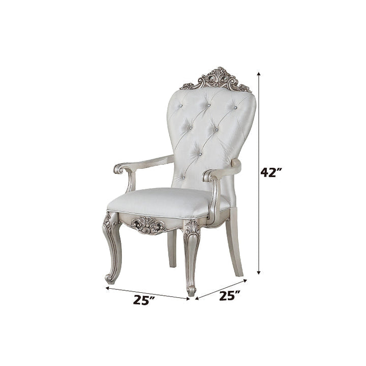 Ivory Upholstered Armchairs, Set of Two — gallery view 7 of 7