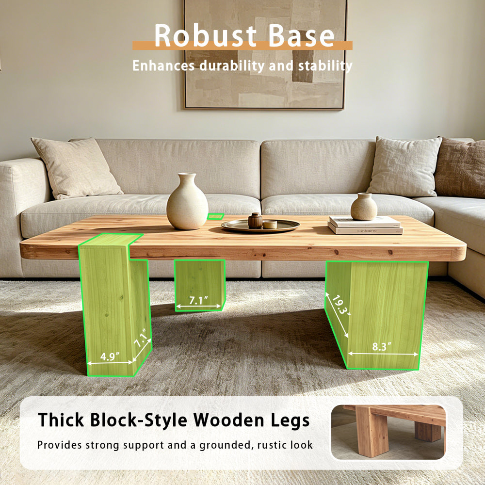 Supplier feature graphic highlighting block-style legs