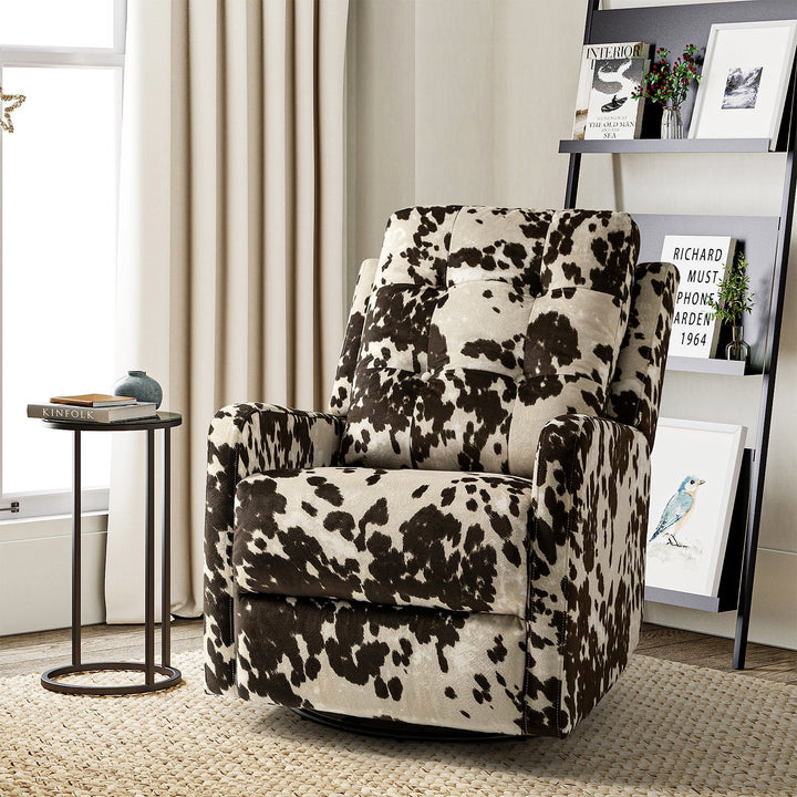 Hulala Patterned Swivel Rocker Recliner — featured product photograph
