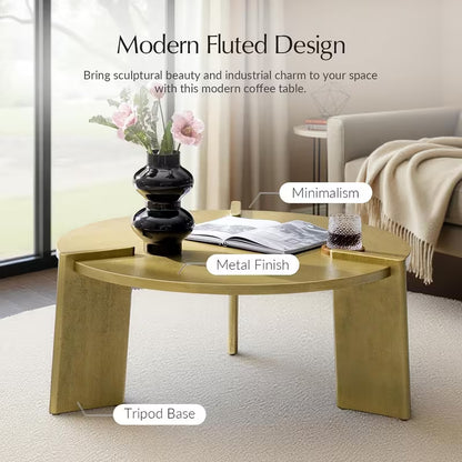 Coffee table feature graphic with the Golden table and labeled design details