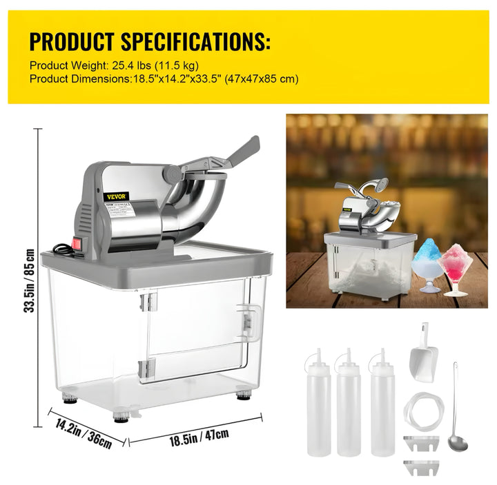 Ice Crusher with Collection Bin