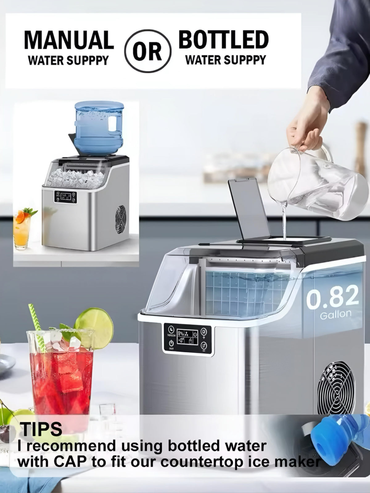 Countertop Ice Maker — 45 lb per Day