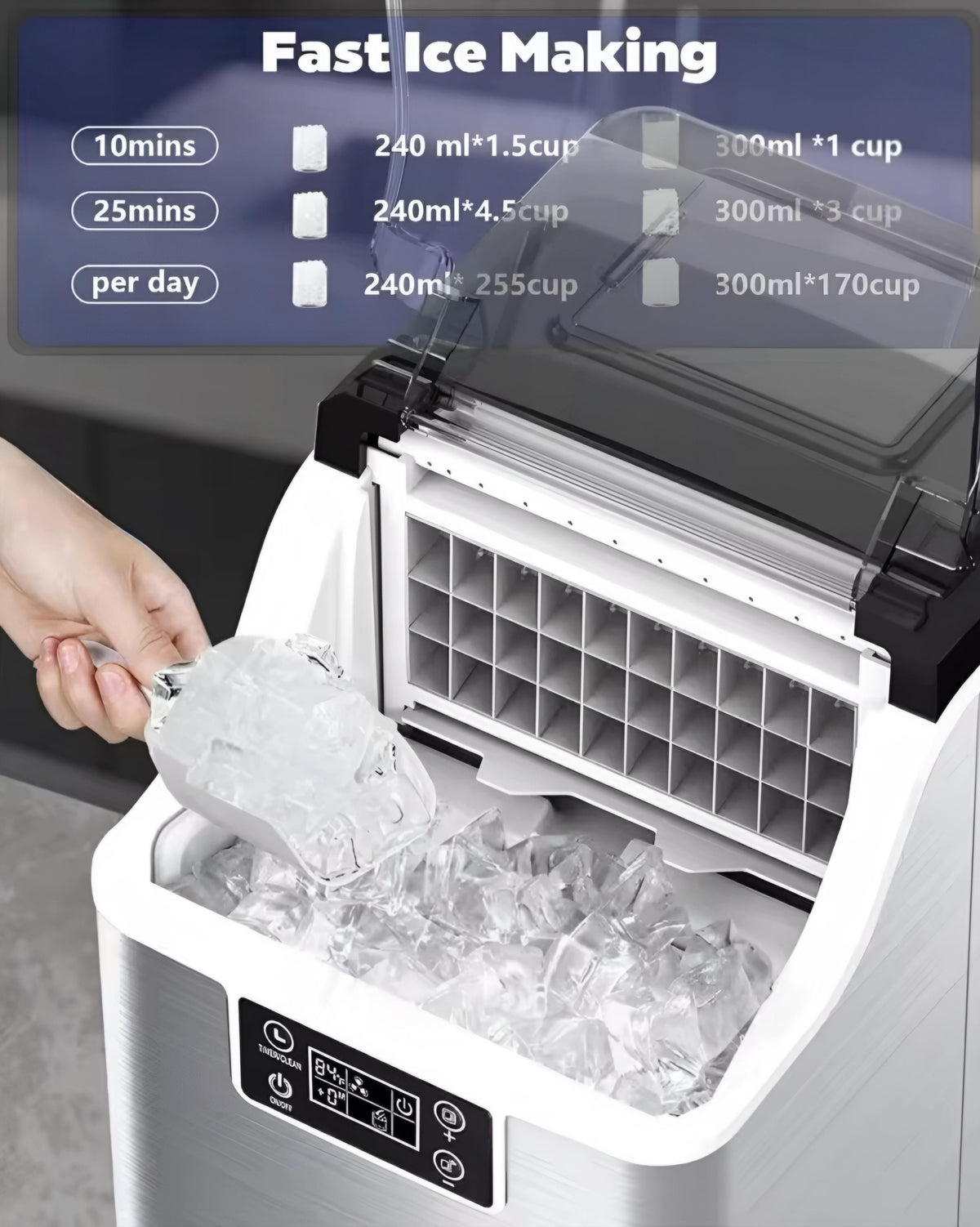 Countertop Ice Maker — 45 lb per Day