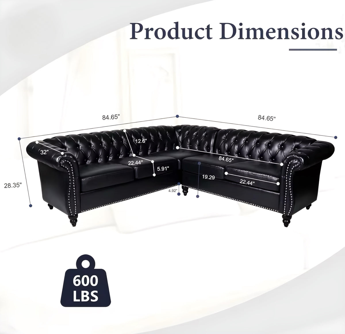 Leather Chesterfield Sofa