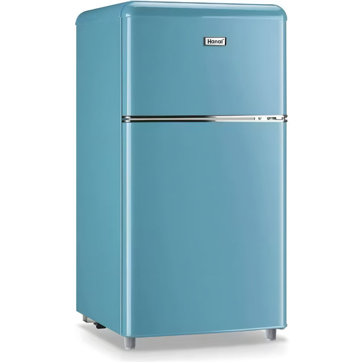 Vintage-Style Mini Fridge
