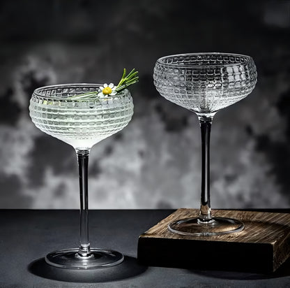 Textured Cocktail Coupe Set — 6 Pieces