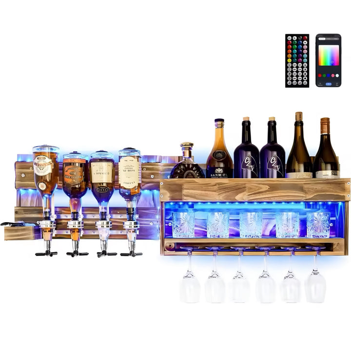 Wall-Mounted Illuminated Shelf