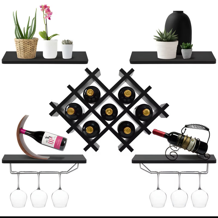 Wall-Mounted Shelf Rack