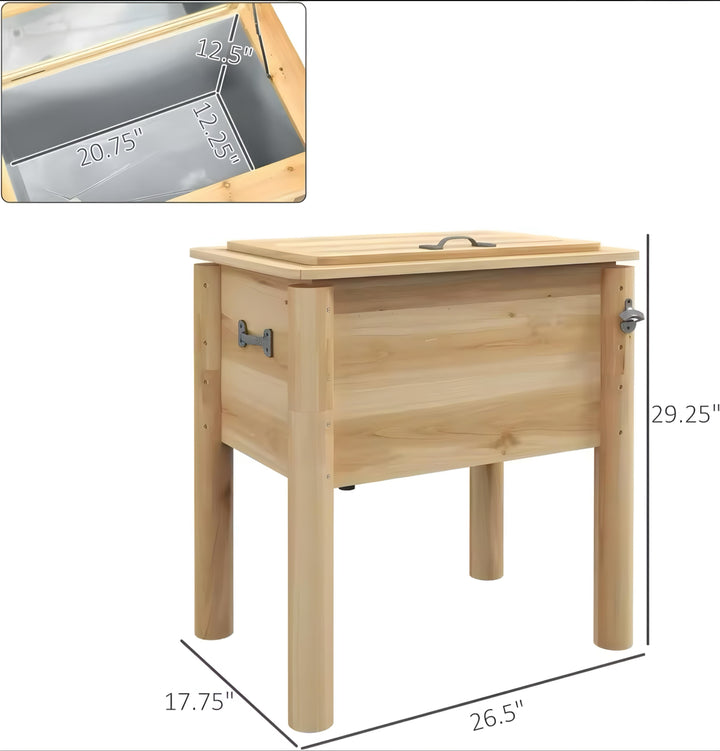 Wooden Patio Cooler