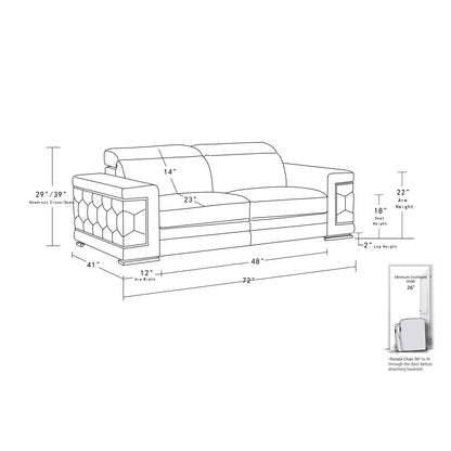 Serena Leather Living Room Set