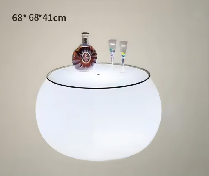 Round Illuminated Coffee Table