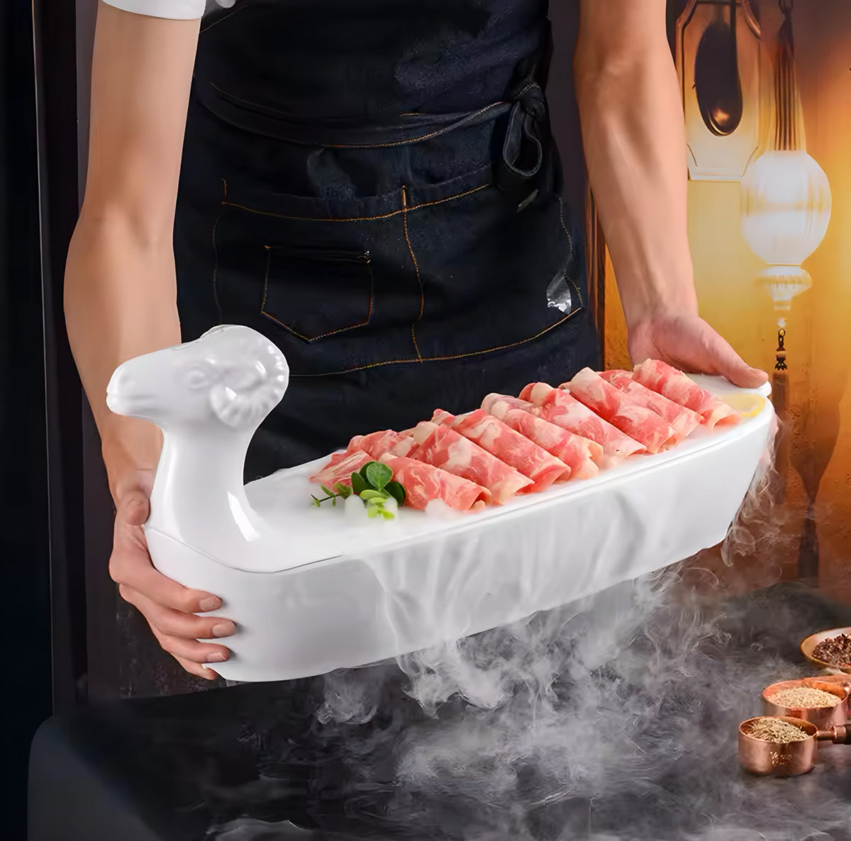 Lamb Dry Ice Plate