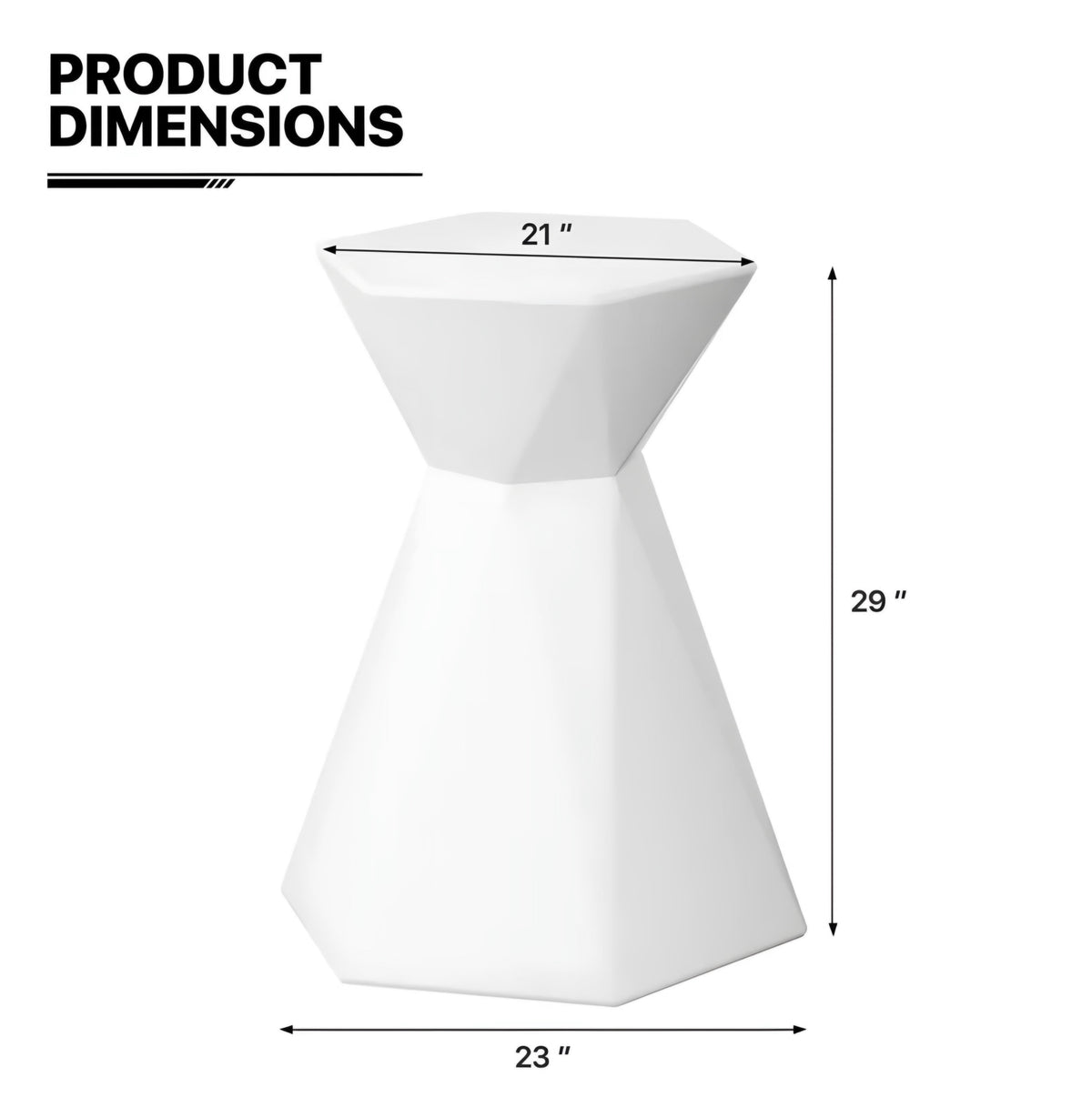 Hourglass Illuminated Bar Table