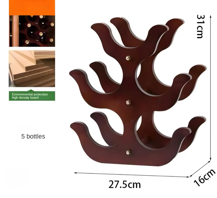 Decorative Wooden Bottle Stand