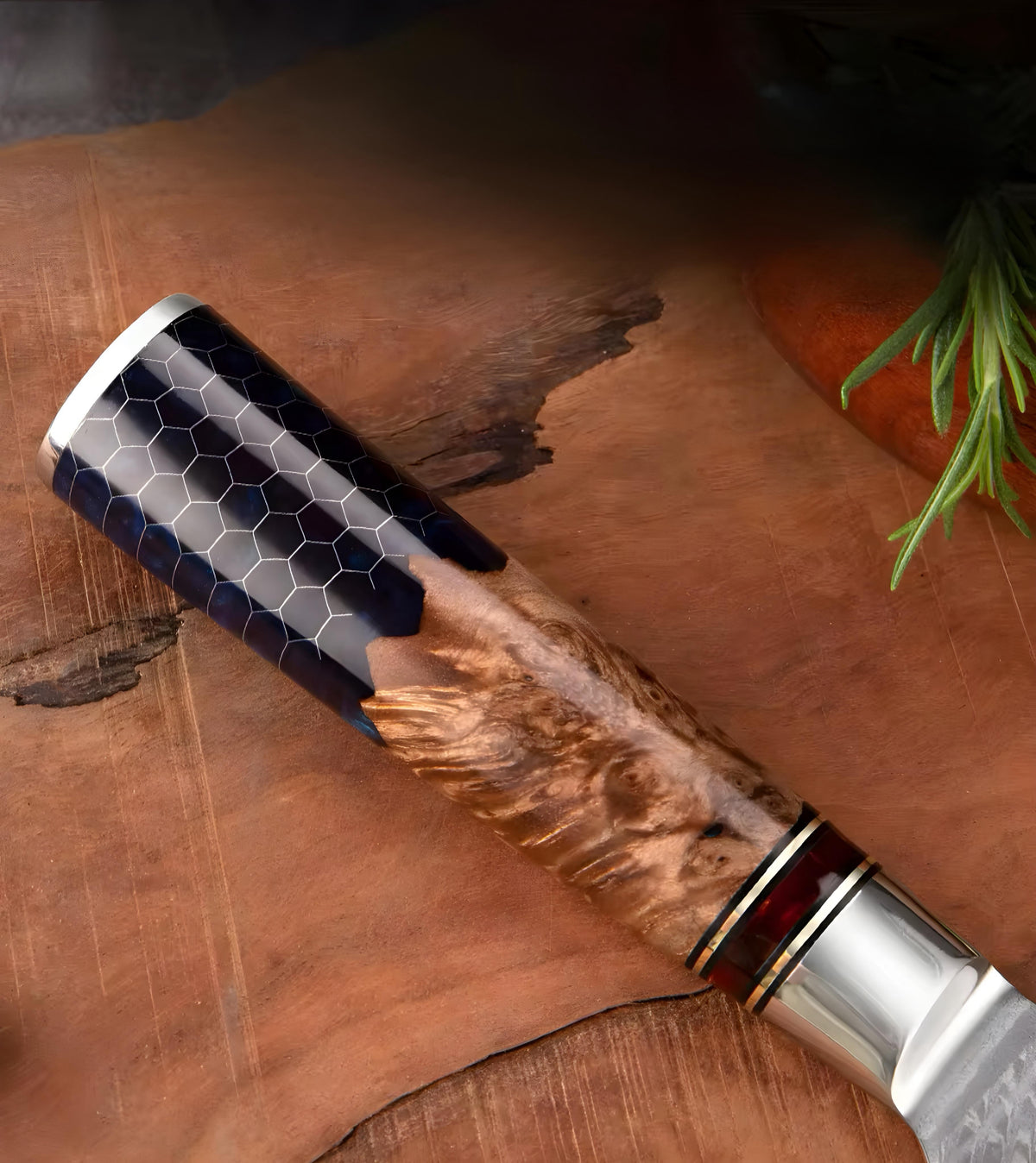 Damascus Knife Set — 3 or 9 Pieces
