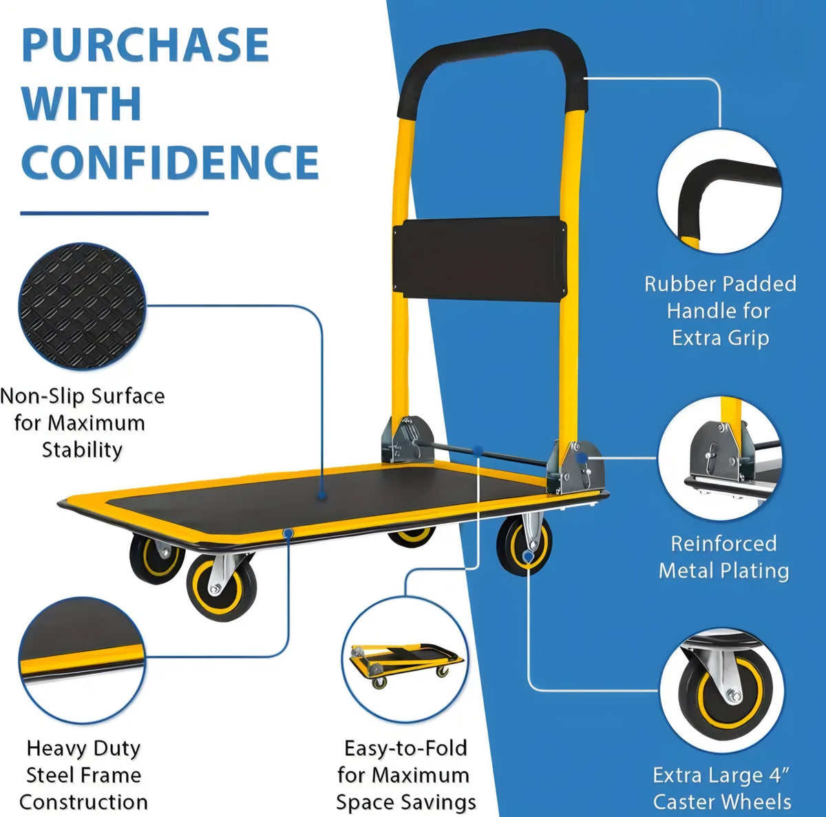 Foldable Heavy-Duty Cart