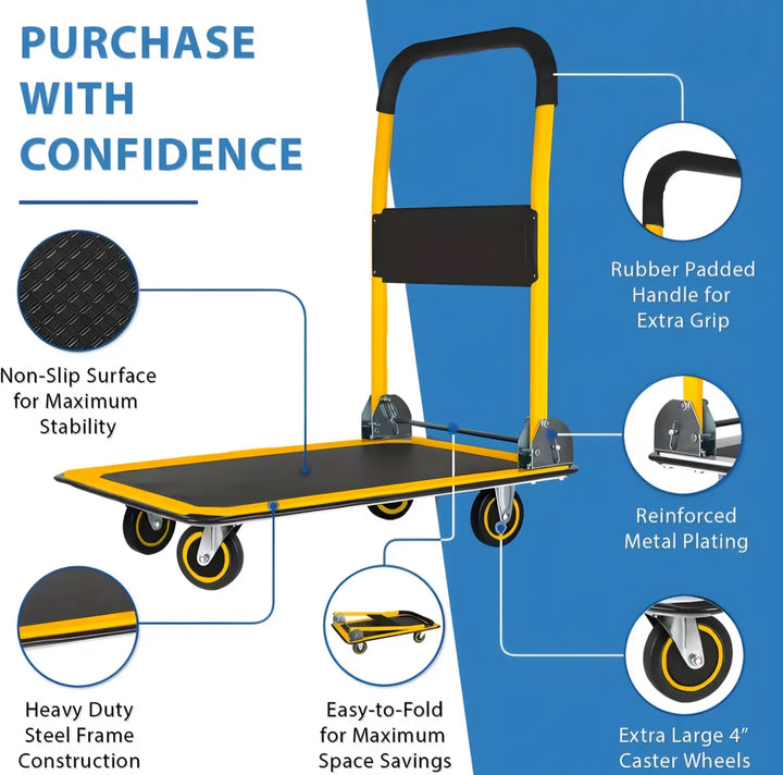 Foldable Heavy-Duty Cart