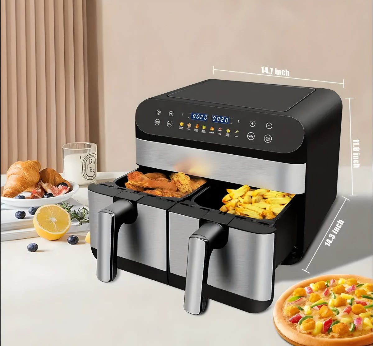 Dual-Basket Air Fryer