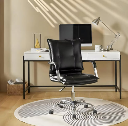 Office Chair with Gold-Tone Base