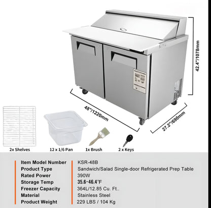 Refrigerated Food Prep Station