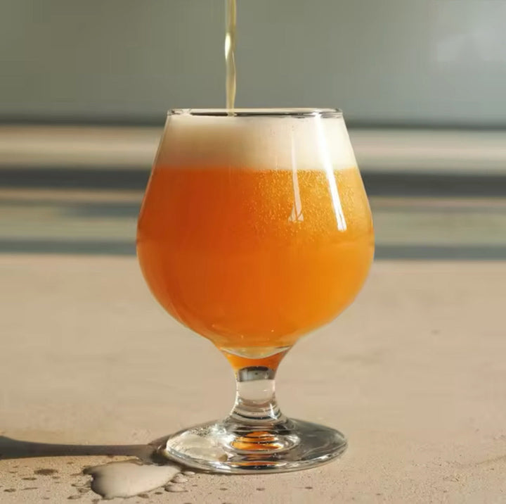 Footed Beer Glass Set — 6 Pieces