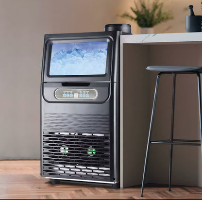 Compact Ice Maker with Viewing Window