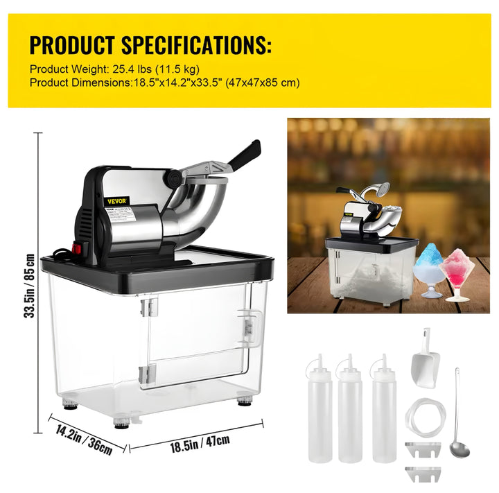 Ice Crusher with Collection Bin