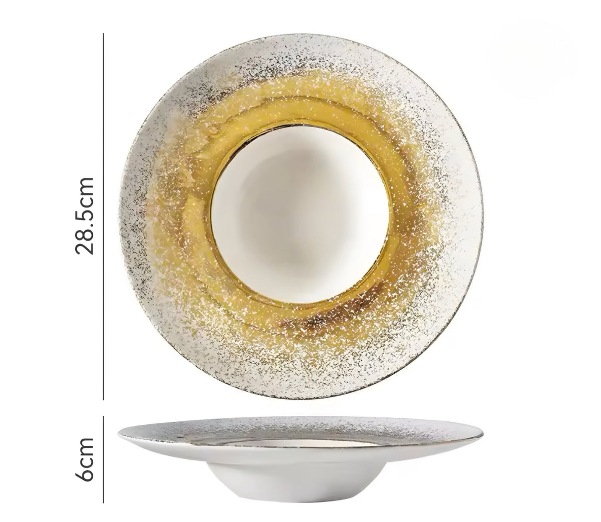 Speckled Ceramic Plate Set — 4 Pieces