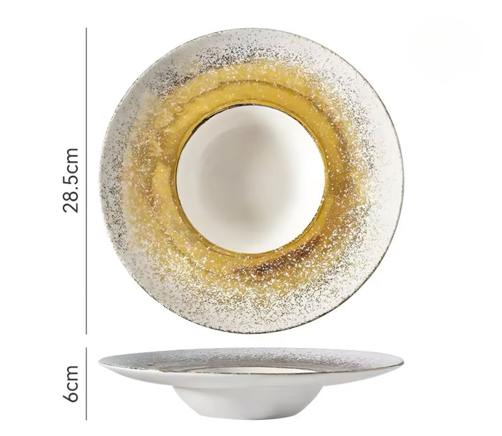 Speckled Ceramic Plate Set — 4 Pieces