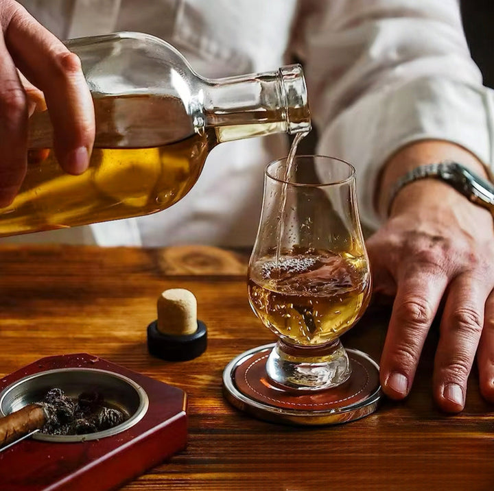 Footed Whiskey Glass Set — 6 Pieces