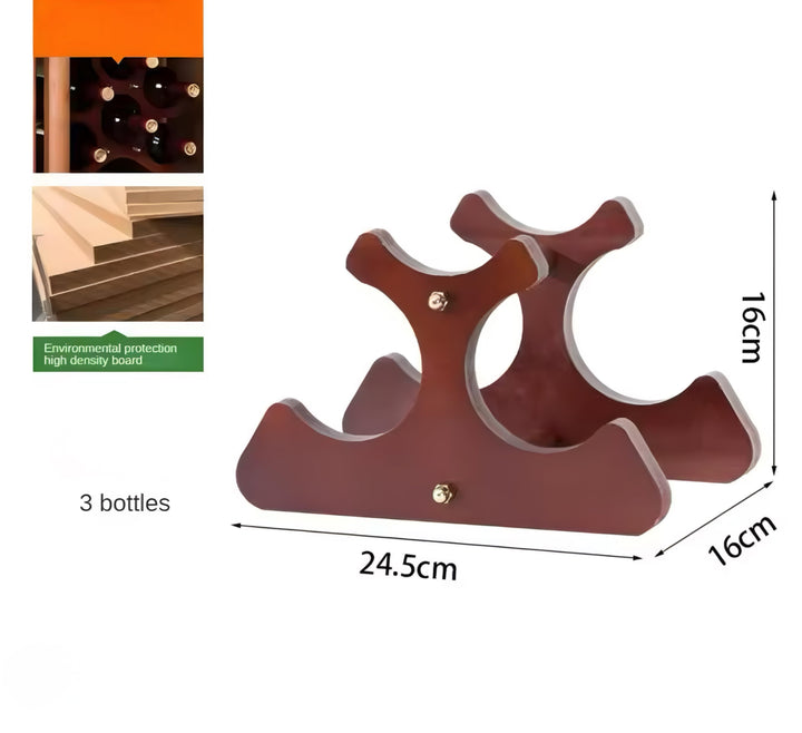 Decorative Wooden Bottle Stand