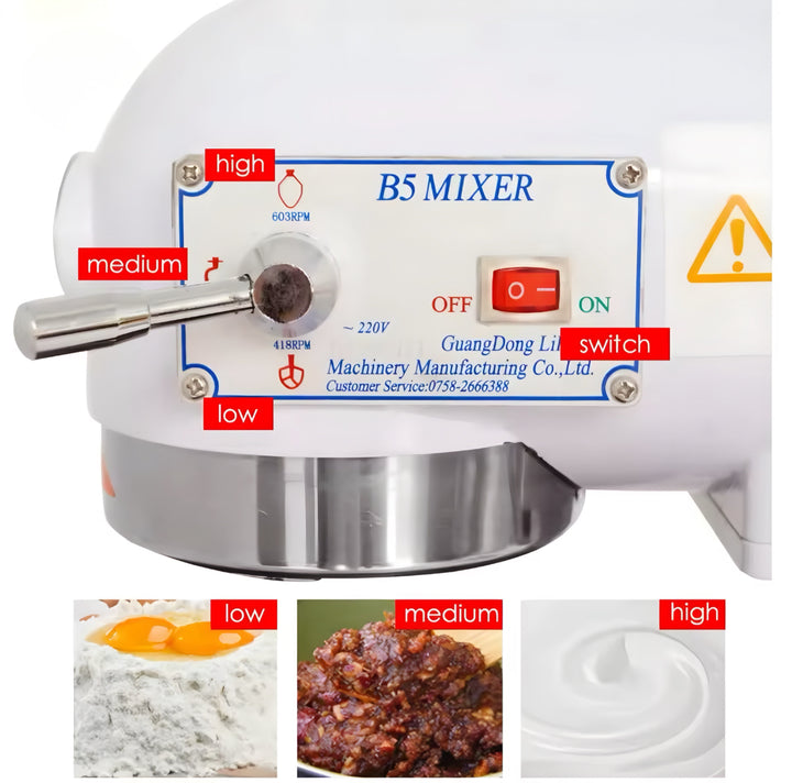 Bowl-Lift Mixer with Whisk