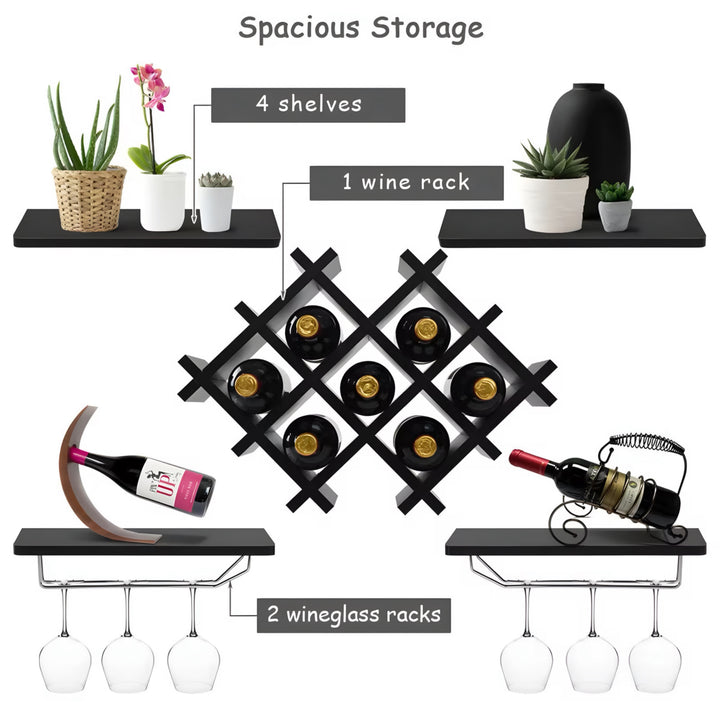 Wall-Mounted Shelf Rack