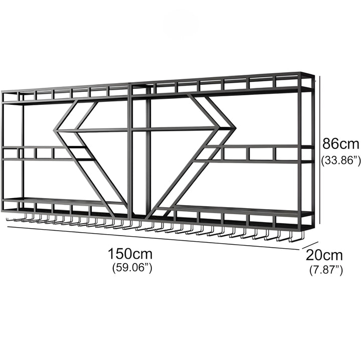 LED Diamond Display Shelf