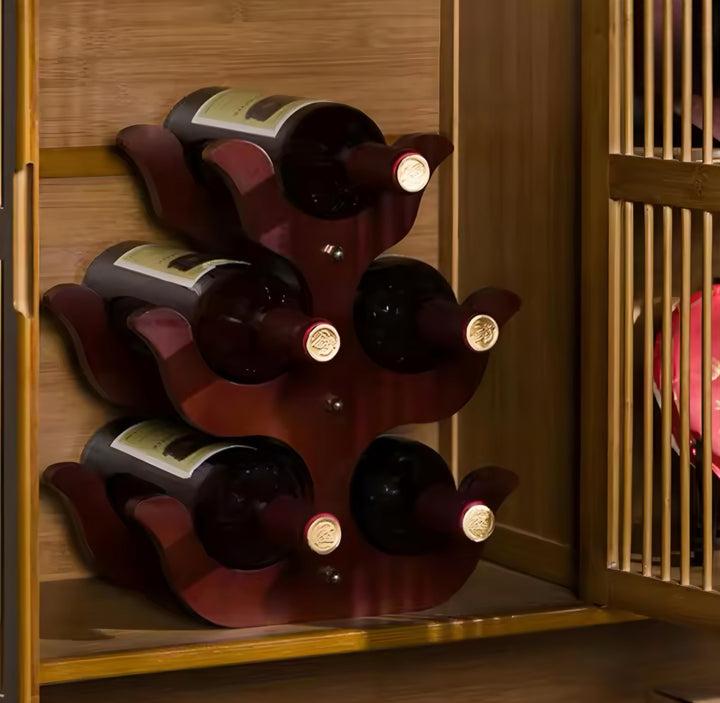 Decorative Wooden Bottle Stand