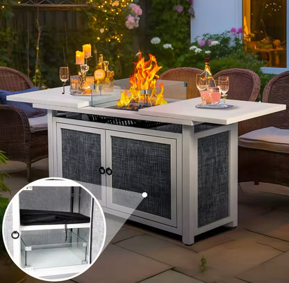 Propane Fire Pit Table with Storage