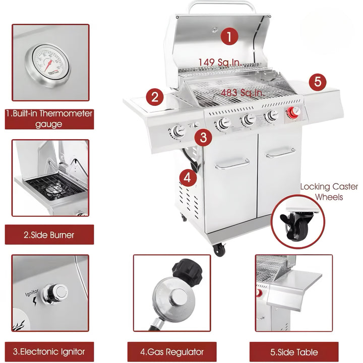 Four-Burner Grill