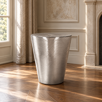 Chrome Drum Accent Table — main product image