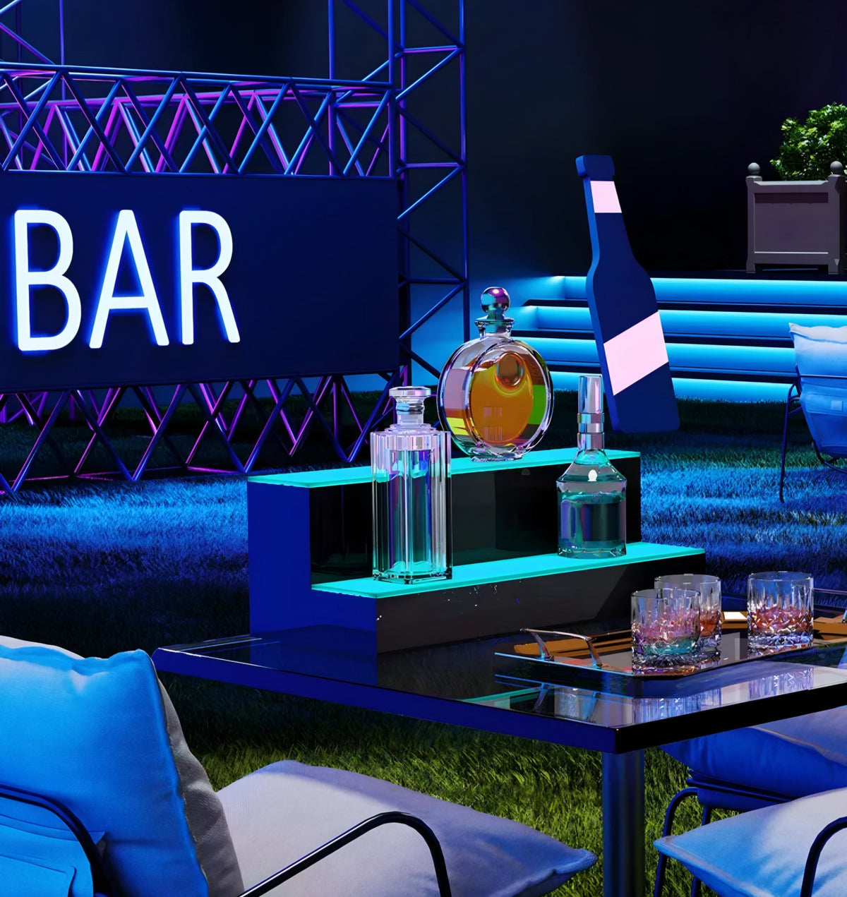 Illuminated Display Stand