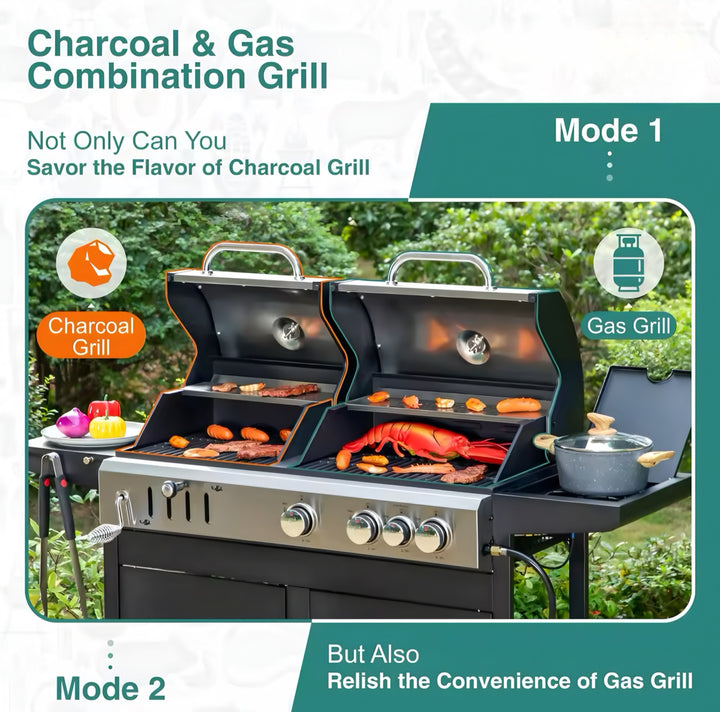 Gas & Charcoal Grill