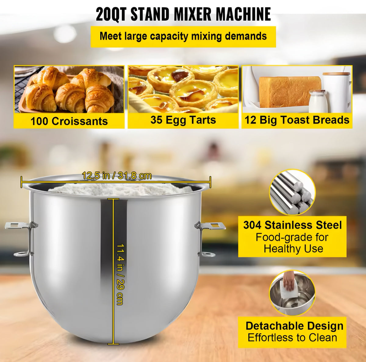 Stand Mixer with Meat Grinder