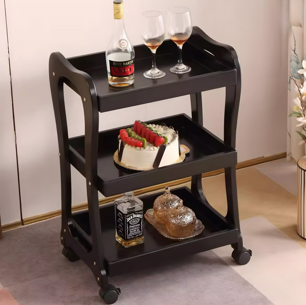 Wooden Mobile Cart