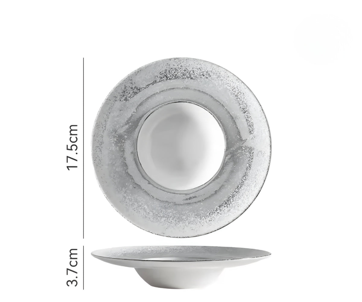 Speckled Ceramic Plate Set — 4 Pieces