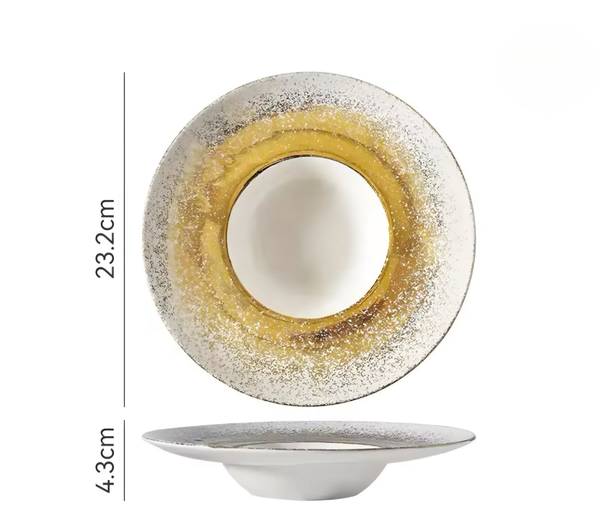 Speckled Ceramic Plate Set — 4 Pieces