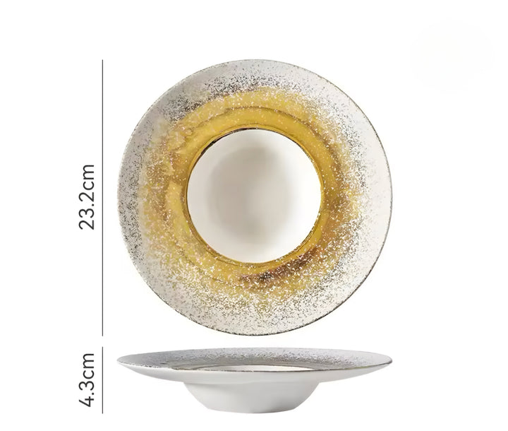 Speckled Ceramic Plate Set — 4 Pieces