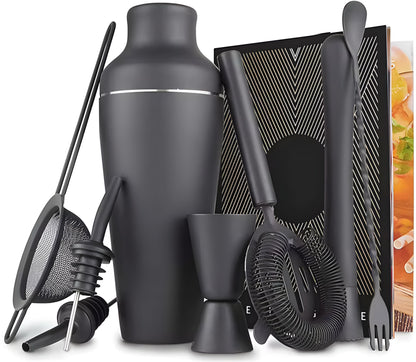 Cocktail Shaker & Bar Tool Set — 9 Pieces