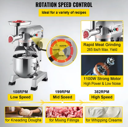 Stand Mixer with Meat Grinder