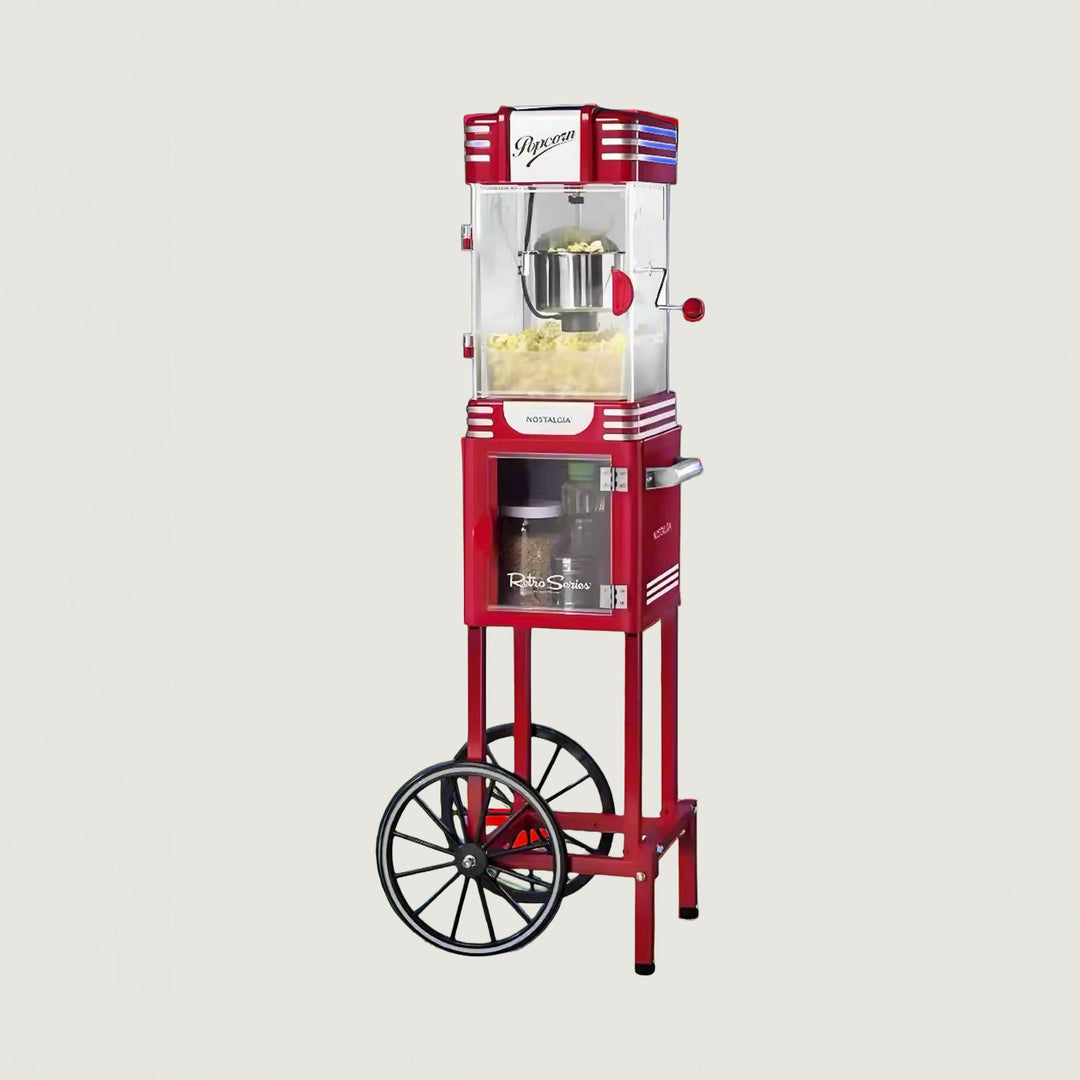 Roxy Vintage-Style Popcorn Cart — complete product in an uncropped square photograph