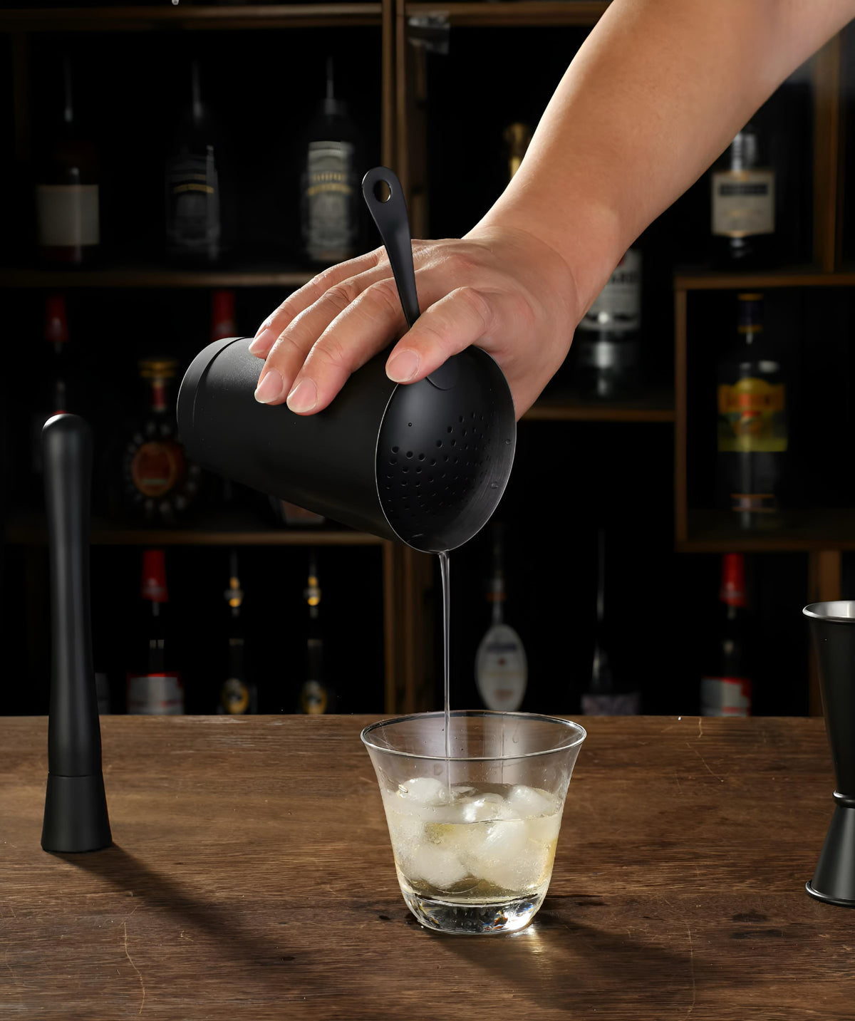 Cocktail Shaker & Bar Tool Set — 9 Pieces